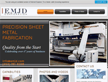 Tablet Screenshot of emjd.com